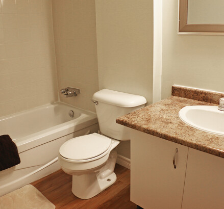 201 211 Hunter 1 bedroom bathroom