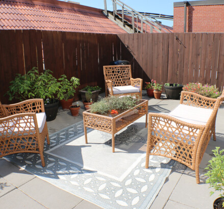201 211 Hunter 1 bedroom patio