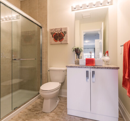 335 Dunsdon Staged model suite Ensuite bathroom
