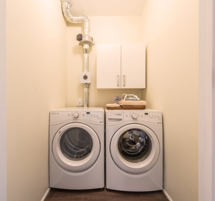 335 Dunsdon Staged model suite In suite laundry