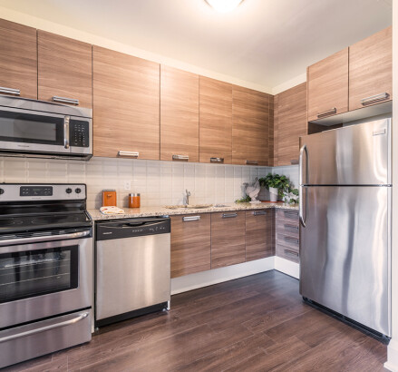 335 Dunsdon Staged model suite Kitchen
