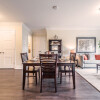 555 Park Staged model suite Dining area facing bedroom entryway