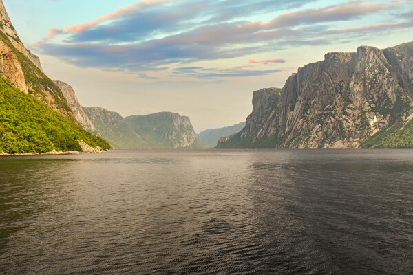 A view of one of the fjords at Gros Morne National Park