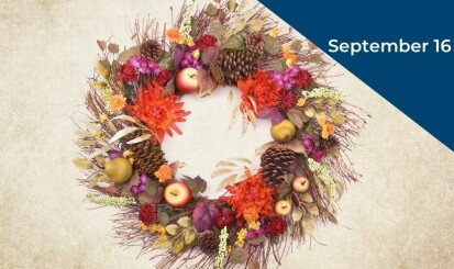 Autumn Wreath Making Silverstripe image