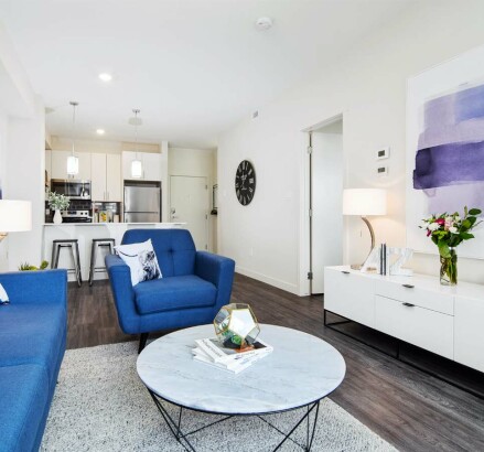 3635 Carrington Road 1 Bedroom Model Suite Living Room 4