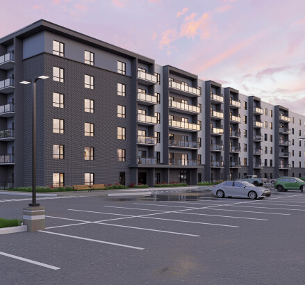 Spencer Place Apartments 3D Renders Exterior Web 10